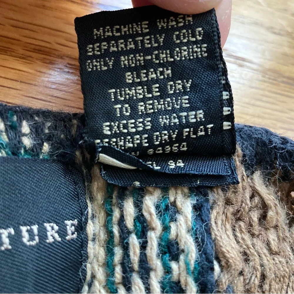 Vintage STRUCTURE Sweater Oversized 90s Boho - Picture 8 of 8